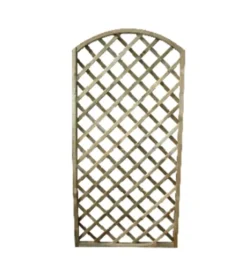 Reti, Recizioni E Cancelli Per Giardino|Griglia da esterno diagonale ad arco in legno di pino 90x3x180 cm