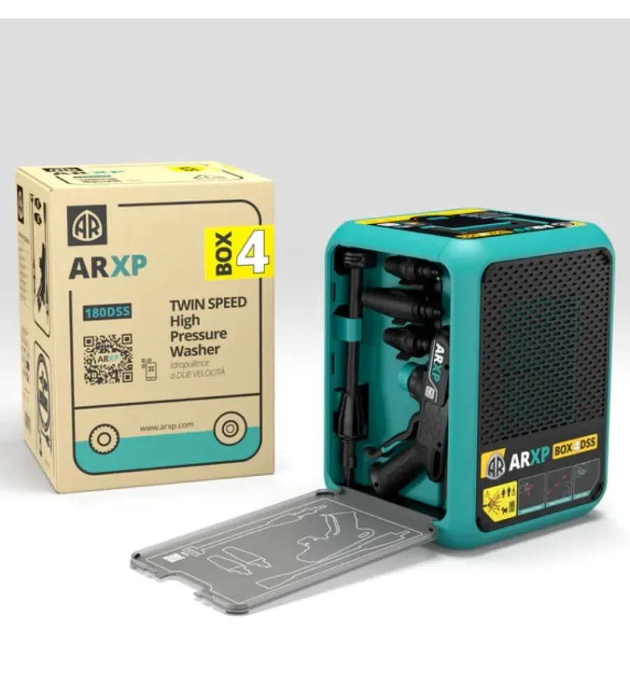 Sale Idropulitrice elettrica a freddo "arxp box 4 180dss" 180 bar 500 l/h 2500 w Idropulitrici