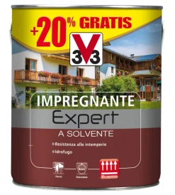 Impregnanti Legno-V33 Impregnante a solvente idrorepellente "expert" noce chiaro 3 lt