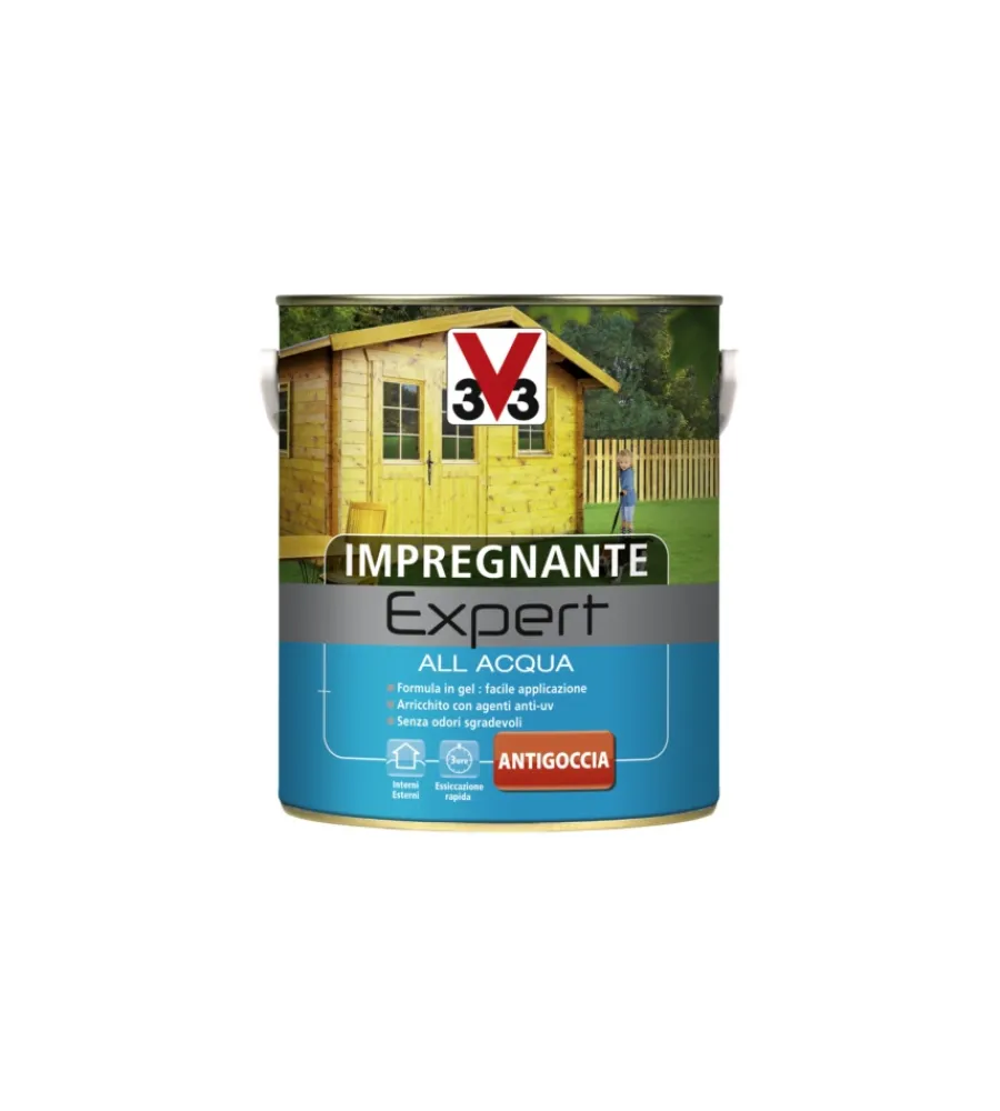 Impregnanti Legno-V33 Impregnante ad acqua "expert" incolore 2,5 litri