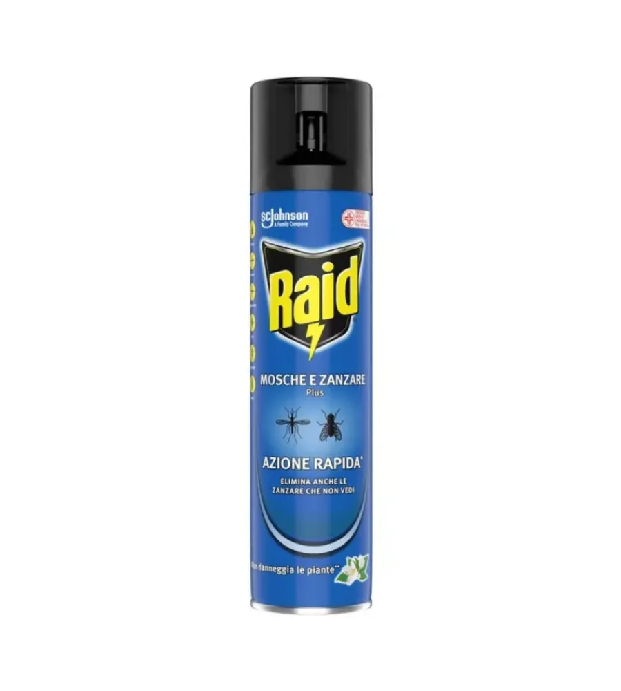 Coltivazione E Cura- Insetticida spray raid "plus" per mosche e zanzare 400 ml