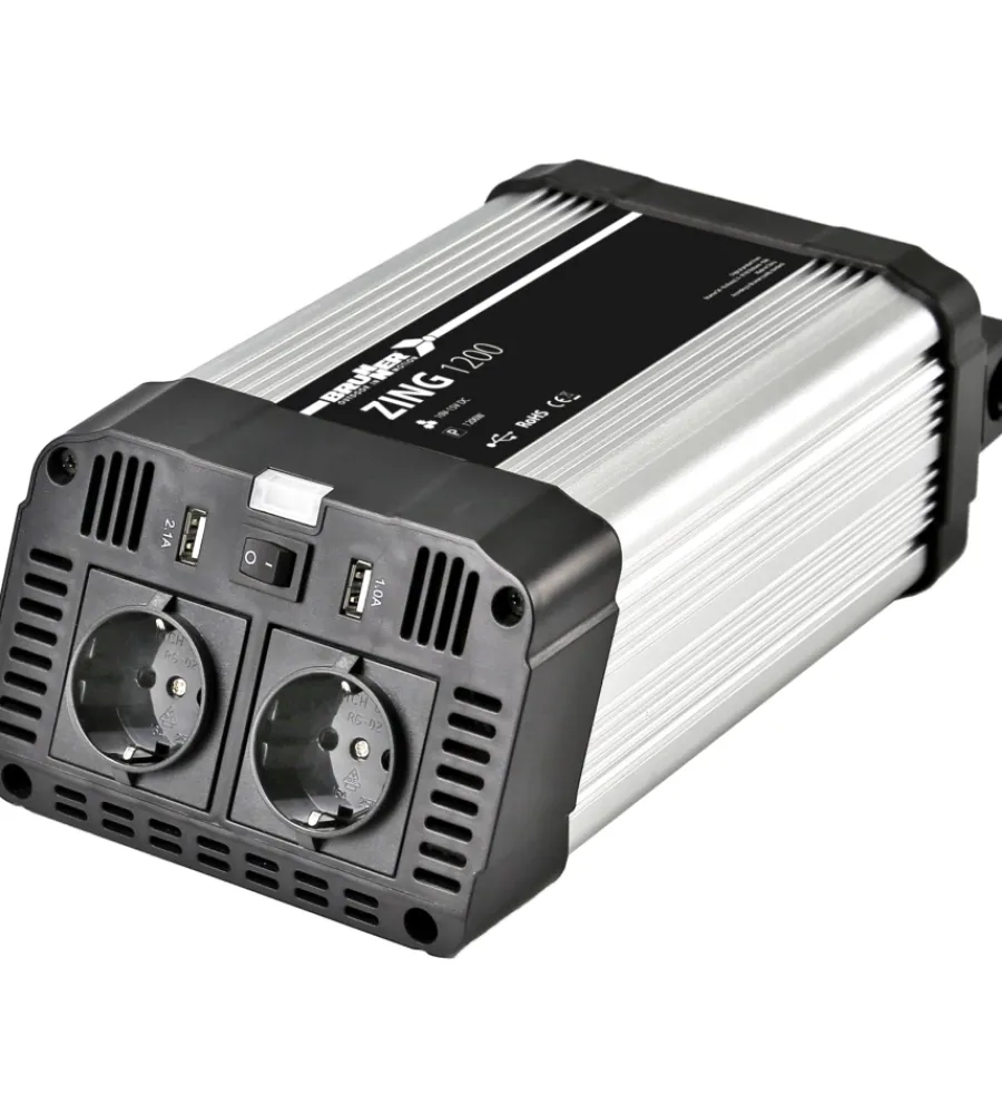 Campeggio-Brunner Invertitore di corrente "zing" 1200 w.