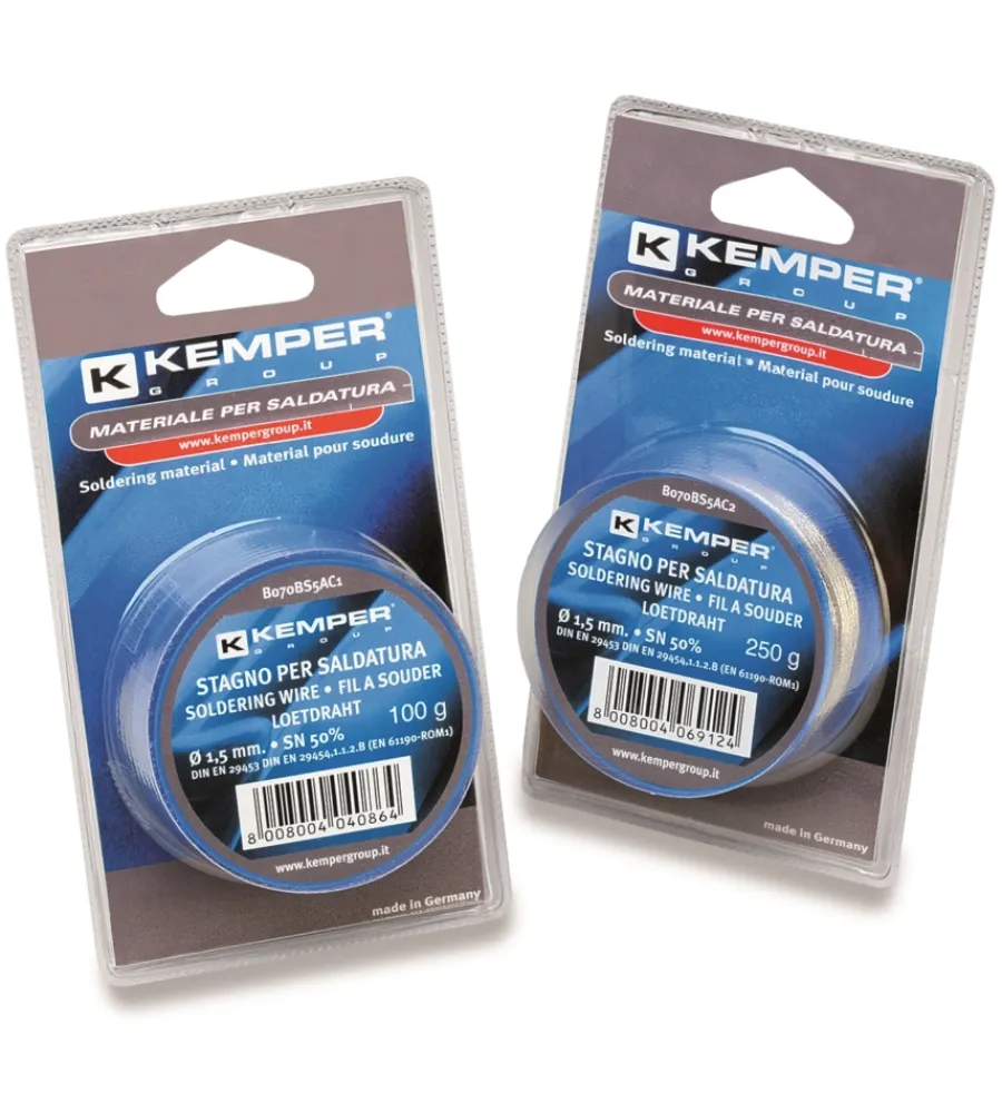 Kemper Saldatrici|filo di stagno per saldare diametro 1,5 mm 100 gr