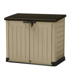 Contenitori Da Esterno-Keter - porta attrezzi multiuso in resina "store it out max" - 1200 lt 145.5x82x125 cm beige
