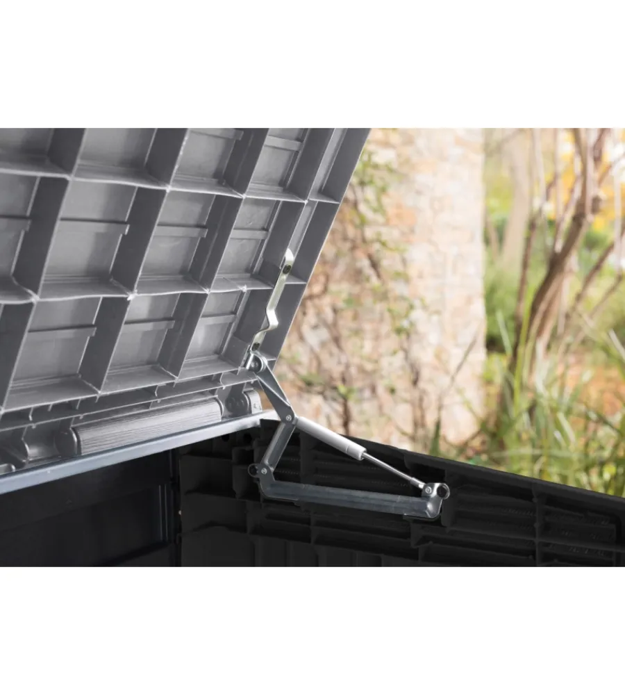 Keter Contenitori Da Esterno|- portattrezzi multiuso in resina "store it out midi" - 880 lt 132x71,5x113,50 cm nero