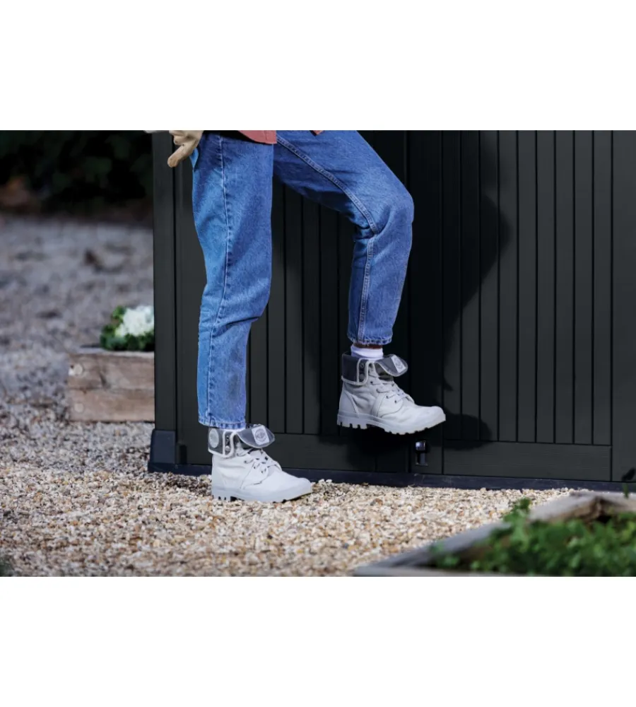 Keter Contenitori Da Esterno|- portattrezzi multiuso in resina "store it out midi" - 880 lt 132x71,5x113,50 cm nero