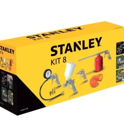 Compressori|Kit 8 accessori per compressore aria compressa ad attacco rapido stanley