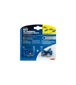 Elettrico-Lampa Kit 40 capicorda piatti blu  45052