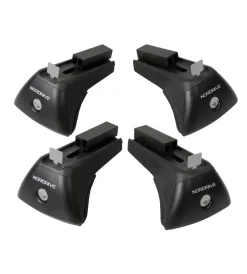 Nordrive Portaggio|Kit 4 piedi per barre quadra in-rail kit steel  n20021