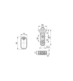 Armadi-Emuca Kit 2 tubi per armadio alluminio, 75 cm