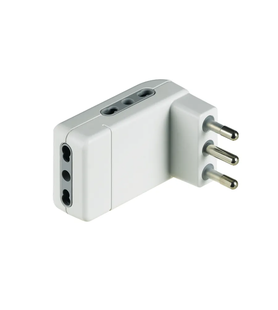 Bticino Multiprese Ed Adattatori|Kit adattatore corner 3 bipasso sp16a bianco - .