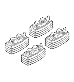 Nordrive Portaggio|Kit attacchi per barre auto portatutto citroen c4 coupe 3d 1/05>, c4 5d 1/05  n21043