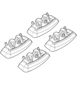 Nordrive Portaggio|Kit attacchi per barre auto portatutto opel astra 5p 10>  n21134
