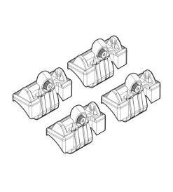 Online Kit attacchi per barre auto portatutto vw polo 11/02>8/09  n21024 Portaggio