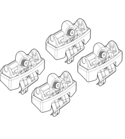 Portaggio-Nordrive Kit attacchi per barre auto portatutto peugeot 206 3/5p 98>13  n21151