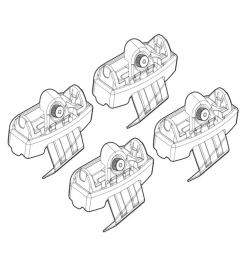 Nordrive Portaggio|Kit attacchi per barre auto portatutto volvo v40 12>  n21126