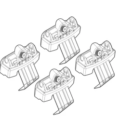 Nordrive Portaggio|Kit attacchi per barre auto portatutto vw golf 5p vii 11/12 n21129