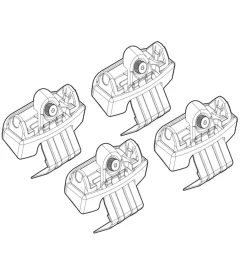 Portaggio-Nordrive Kit attacchi per barre auto portatutto kia venga 02/10>  n21166