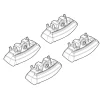 Portaggio-Nordrive Kit attacchi per barre auto portatutto opel adam 13>  n21154