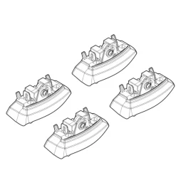 Portaggio-Nordrive Kit attacchi per barre auto portatutto opel adam 13>  n21154