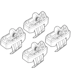 Portaggio-Nordrive Kit attacchi per barre auto portatutto mazda 6 4p 13>  n21195