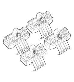 Nordrive Portaggio|Kit attacchi per barre auto portatutto nissan juke 10>  n21131