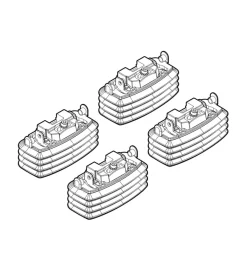 Nordrive Portaggio|Kit attacchi per barre auto portatutto opel astra h 3/5 porte 4/04>10/09, as  n21030