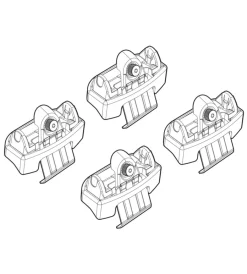 Portaggio-Nordrive Kit attacchi per barre auto portatutto honda civic 4/5p 17>  n21217