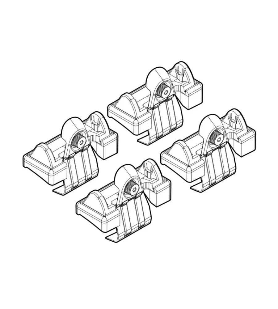 Portaggio-Nordrive Kit attacchi per barre auto portatutto skodia octavia 4d 09/04> n21041