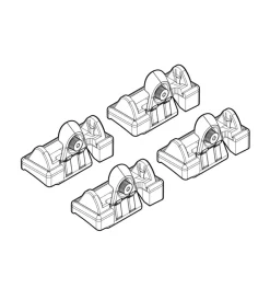 Portaggio-Nordrive Kit attacchi per barre auto portatutto vw passat 03/05>12/10  n21050