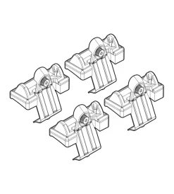 Nordrive Portaggio|Kit attacchi per barre auto portatutto nissan micra   01/03  n21006