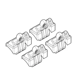 Nordrive Portaggio|Kit attacchi per barre auto portatutto audi a3 3d 05/03>  n21010
