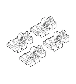 Nordrive Portaggio|Kit attacchi per barre auto portatutto renault modus 5d 9/04,clio 5d 10/05,d  n21058