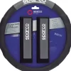 Sparco Auto Interno|Kit auto coprivolante e passacintura "spc1111k" grigio/nero