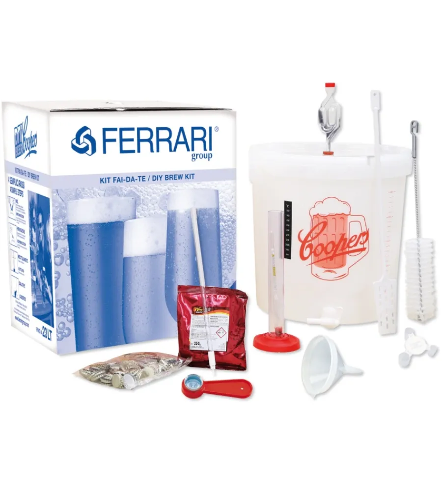 Preparazione Birra-FerrariGroup Kit birra artigianale eco con fermentatore da 32 litri - ferrari group