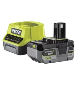 Batterie E Caricatori Per Elettroutensili-Ryobi Kit caricabatterie singolo e batteria di ricambio "rc18120-140x" 18v 4ah