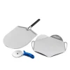 Gimetal Forni Pizza|Kit "casa mia" con pala 30 cm, vassoio e rotella 10 cm -