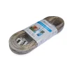 Sistemi Di Fissaggio|Kit cavo stendibiancheria ø 4 x 20 mt. bianco con tenditore + 2 morsetti
