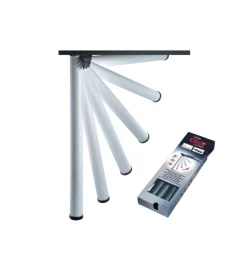 Discount Kit gambe pieghevoli "click" ø 50 - h.705 mm. alluminio millerighe Ferramenta Per Mobili E Infissi