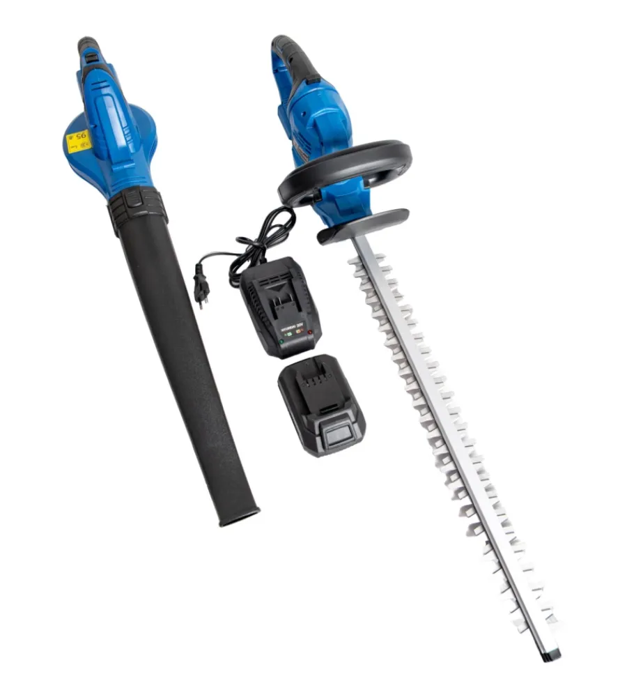 Tagliasiepi|Kit hyundai tagliasiepi e soffiatore a batteria 20v 2ah e caricabatterie
