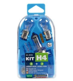 Clearance Kit de di ricambio 8 pz, alogena h4 - 12v 58152 Elettrico