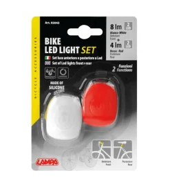 Clearance Kit lampeggianti a led per bicicletta anteriore e posteriore in silicone - 92043 Bici