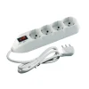 Bticino Multiprese Ed Adattatori|Kit multipresa 4schuko/bipasso int/salvafulmine + cavo bianco - .