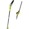 Potatori-Ryobi Kit potatore a catena e tagliasiepi telescopico elettrico "rp750450" barra 20 cm 750 w