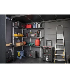 Casette Da Giardino-Keter Kit scaffalatura per casette "shelving kit 100" in metallo 97x30 cm