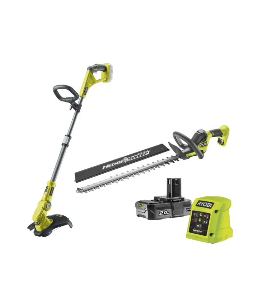 Sale Kit tagliasiepi + tagliabordi ry18lt18hta-120 18v 2ah Tagliasiepi