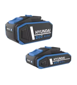 Hyundai Trapani E Avvitatori|Kit trapano a percussione e smerigliatrice angolare a batteria 2 batterie 20v 2ah/4ah e caricabatterie - cod. 25851