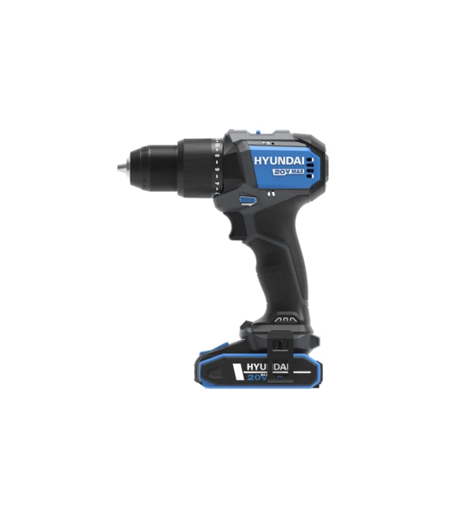 Trapani E Avvitatori-Hyundai Kit trapano a percussione e avvitatore a batteria 2 batterie 20v 2ah e caricabatterie - cod. 25850