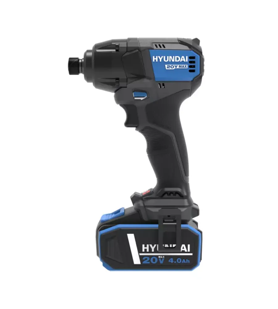 Trapani E Avvitatori-Hyundai Kit trapano a percussione e avvitatore a batteria 2 batterie 20v 2ah e caricabatterie - cod. 25850