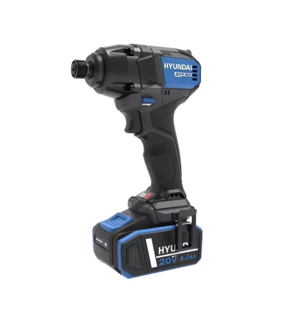 Trapani E Avvitatori-Hyundai Kit trapano a percussione e avvitatore a batteria 2 batterie 20v 2ah e caricabatterie - cod. 25850